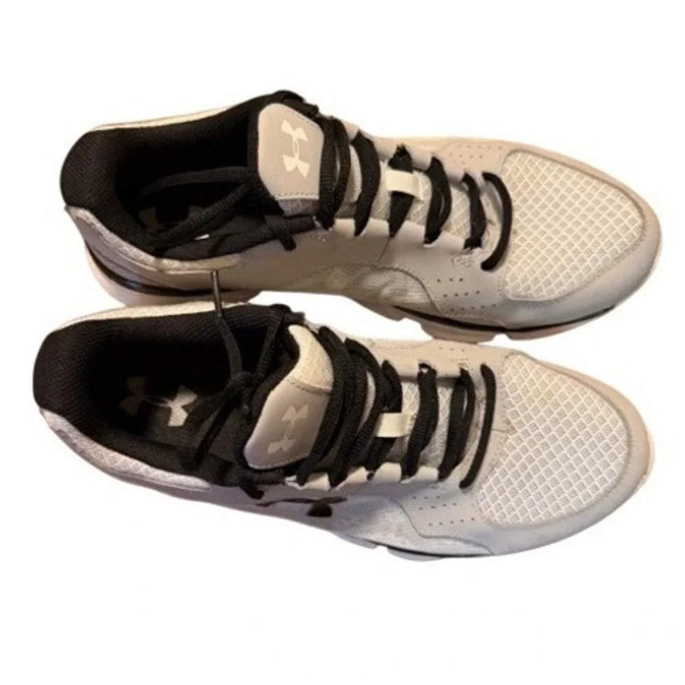 Under Armour Micro G Mens Gray White Training Shoes Sneakers Size‎ 9